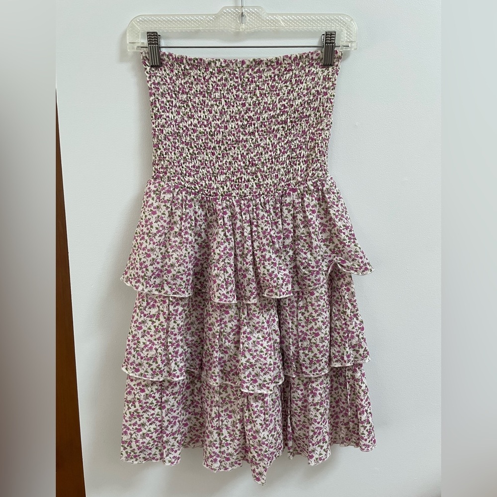 Old Navy Floral Strapless Dress